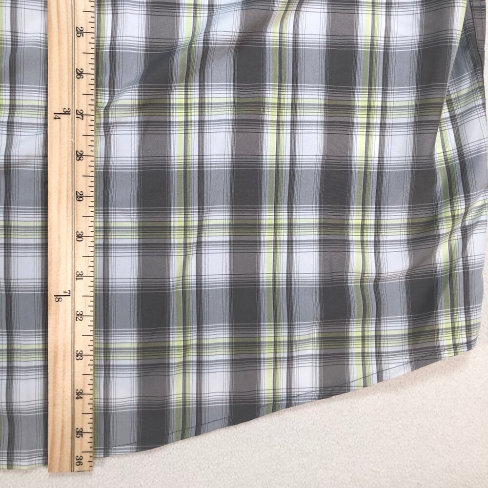 L.L Bean Tropicwear Shirt Men's 3XL Gray Green Plaid Regular Vented Fishing NEW - Picture 11 of 16